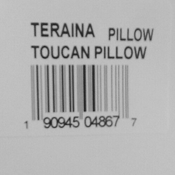 2 Levtex Teraina Toucan Feather-Filled  18" x 18" Pillows - Picture 4 of 10